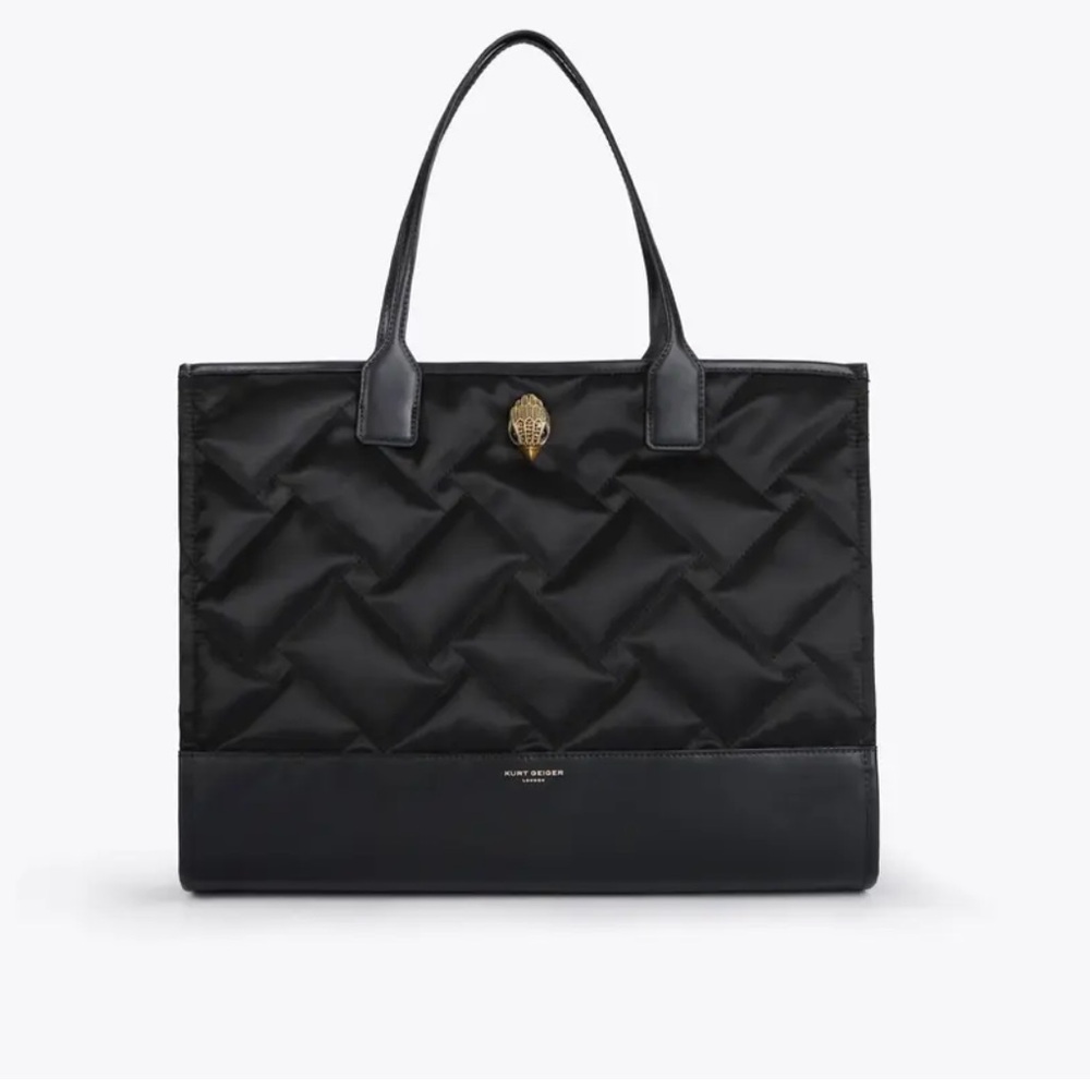 Kurt Geiger Black Quilted Tote